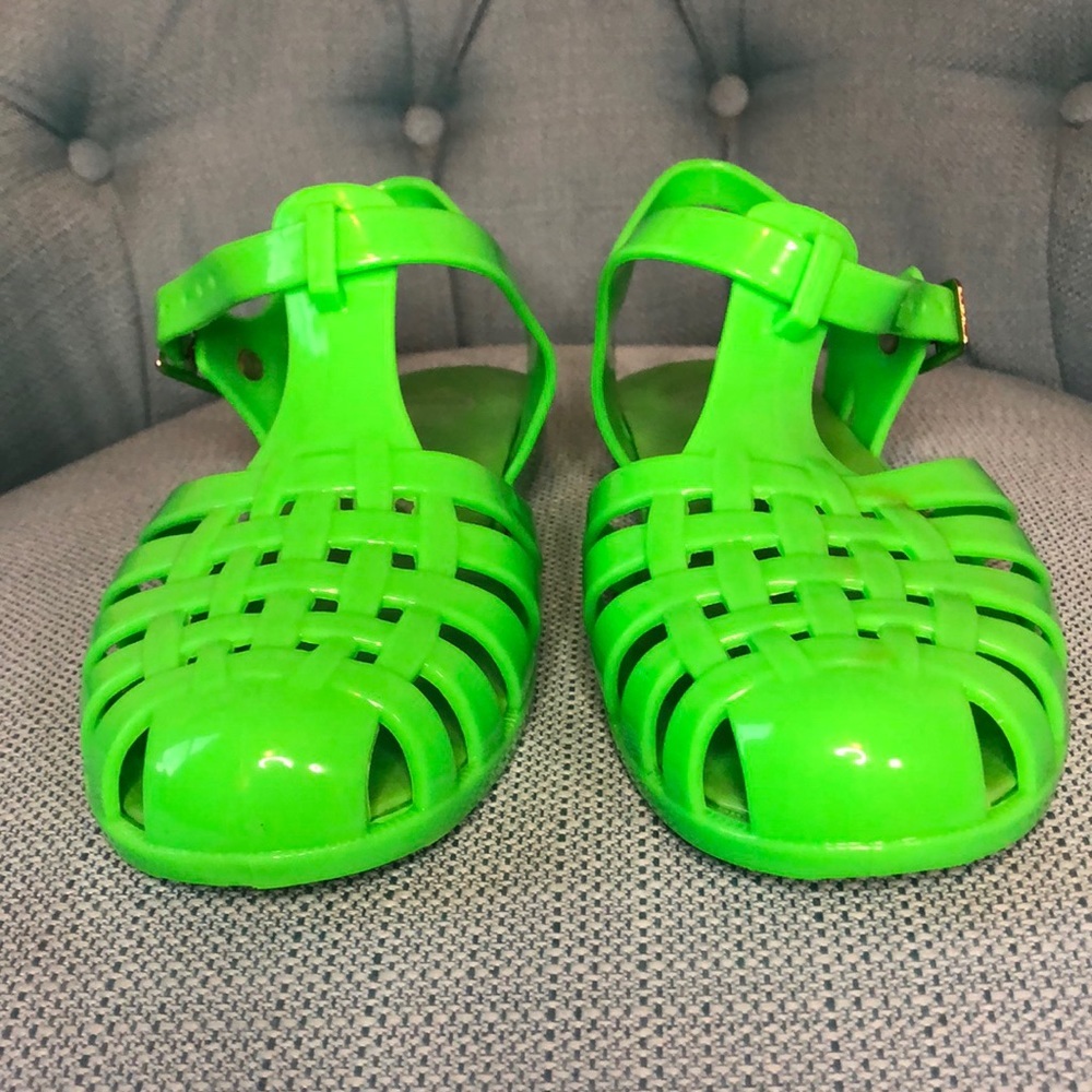 Jeffrey Campbell Havana Last Lime Green Jellies - Picture 2 of 8